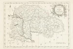 An accurate map of Hungary and Transilvania - drawn from the best authorities. (Magyarország és Erdély térképe) Rézmetszetű térkép. London, 1764. S. Crowder and Co 195x290 mm / Engraved map