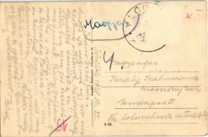 1928 Kömlőd, Holitscher kastély, Református templom és iskola (EK)