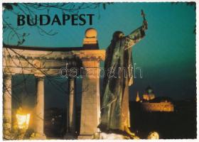 BUDAPEST - 21 db MODERN használatlan nagyméretű képeslap, 4 különböző féle, sok másodpéldánnyal