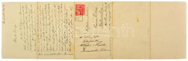 1915 Vatra Dornei, Dornavátra, Bad Dorna-Watra (Bukovina, Bukowina); 5-tiled folding panoramacard (b...