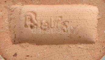 Berky jelzéssel: Népi ruhás fiú. Mázas kerámia, jelzéssel, hibátlan, m: 13,5 cm