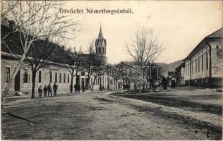 1909 Boksánbánya, Németbogsán, Deutsch-Bogsan, Bocsa Montana; utca / street (r)