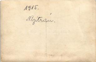 1915 Nyitra, Nitra; osztrák-magyar katonák a laktanyában / WWI K.u.K. military barracks, group of so...