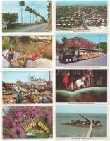 14 db MODERN amerikai képeslap + 2 leporello / 14 modern American (USA) postcards + 2 leporello