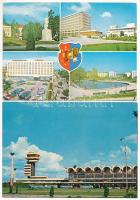20 db MODERN román város képeslap + 1 leporello / 20 modern Romanian town-view postcards + 1 leporello