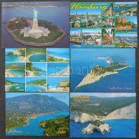 41 db MODERN használatlan nagyméretű külföldi város képeslap / 41 modern unused non-Hungarian town-view big size postcards