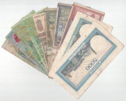 Románia 1944-2000. 200L-10.000L (10x) T:F,VG az egyiken penészfoltok
Romania 1944-2000. 200 Lei - 1...