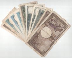 Románia 1941-1947. 500L-1.000.000L (10x) T:F-G közte folt, szakadás, ly. 
Romania 1941-1947. 500 Le...