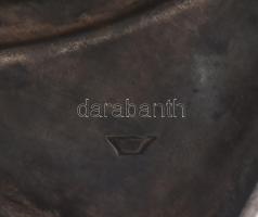 Antik fém gyertyatartó jelzett. Varsó, XIX. sz. vége. 33 cm