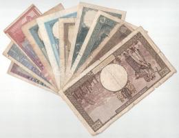 Románia 1941-1994. 10L-100.000L (10x) T:F-G közte folt, szakadás, anyaghiány
Romania 1941-1994. 10 ...