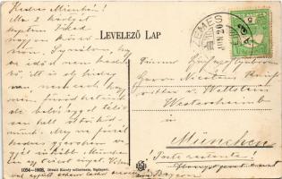 Siófok, Halászati kikötő a Sión. Divald Károly műintézete 1054-1908. (EK)