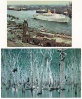 38 db MODERN hajós képeslap és fotó / 38 modern ship motive postcards and photos