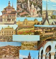Kb. 100 db MODERN használatlan külföldi város képeslap / Cca. 100 MODERN unused non-Hungarian town-view postcards