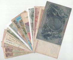 14db-os vegyes bankjegy tétel, közte Horvátország, Skócia, Vietnám, Costa Rica stb T:VF-G az egyik r...