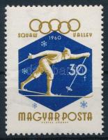 1960 Téli olimpia 30f &quot;bekötött ujj&quot; lemezhibával / Mi 1670 with plate variety