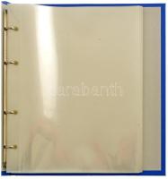 Négygyűrűs album 30db osztatlan bankjegy berakólappal. Használt, nagyon jó állapotban