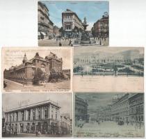 BUDAPEST VIII. KERÜLET - 59 db régi képeslap albumban, több érdekességgel / 59 pre-1945 Hungarian postcards from Budapest 8th district