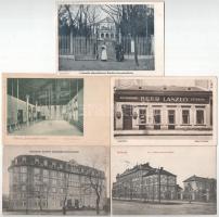 BUDAPEST VIII. KERÜLET - 59 db régi képeslap albumban, több érdekességgel / 59 pre-1945 Hungarian po...