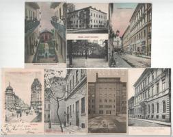 BUDAPEST VIII. KERÜLET - 59 db régi képeslap albumban, több érdekességgel / 59 pre-1945 Hungarian po...