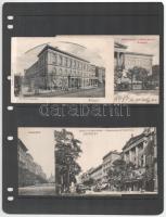 BUDAPEST VIII. KERÜLET - 59 db régi képeslap albumban, több érdekességgel / 59 pre-1945 Hungarian po...