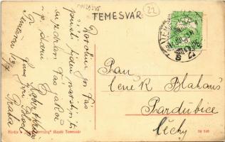 1914 Temesvár, Timisoara; Dózsa utca. Koronaherczeg tőzsde kiadása / street (EK)