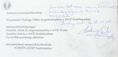 A magyar Duna-tengerhajózás története. I-II. köt. Főszerk.: Hadnagy Gábor. (DEDIKÁLT). Bp., 2017-201...