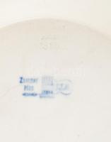 Zsolnay virágtartó díszedény - a Rokokó-sorozatból. 1892 körül. Formába öntött porcelánfajansz. Legy...