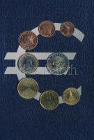 Szlovénia 2007. 1c-2E (8xklf) forgalmi sor + "Szlovénia - Ljubljana / Az euró bevezetése" ...