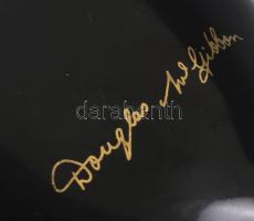 Douglas Gibbon kerámia váza, matricás, kopással, 20×11 cm