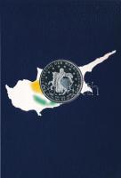 Ciprus 2008. 1c-2E (8xklf) forgalmi sor + "Ciprus - Nikosia / Az euró bevezetése" jelzett ...