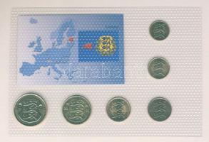 Észtország 1991-2001. 5S-5K 6klf db, kereskedői szettben T:1