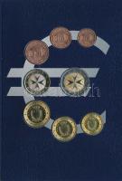 Málta 2008. 1c-2E (8xklf) forgalmi sor + "Málta - Valletta / Az euró bevezetése" jelzett A...