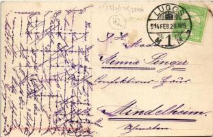 1914 Lugos, Lugoj; látkép Rosetnhal Adolf üzletével. Sziklai Lajos kiadása / general view with shop ...