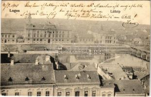 1910 Lugos, Lugoj; látkép. Berecz J. kiadása / general view (EK)