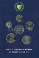 Ciprus 2004. 1c-50c (6xklf) forgalmi összeállítás + "Nikosia / Európa" jelzett Ag emlékére...