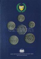 Ciprus 2004. 1c-50c (6xklf) forgalmi összeállítás + "Nikosia / Európa" jelzett Ag emlékére...