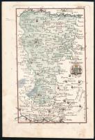 1804 Czetter Sámuel (1765-1829 k.): Temes vármegye térképe. C[omitatus] Temesiensis In: [Korabinszky János Mátyás]: Korabinsky, Johann Matthias: Atlas Regni Hungariae Portatilis LVIII. Bécs, 1804. Schaumburg und Compagnie, színezett rézmetszet,10,5x16,5 cm.