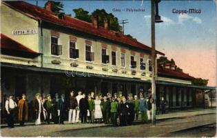 Kiskapus, Kis-Kapus, Kleinkopisch, Copsa Mica; Gara / pályaudvar, vasútállomás / railway station (EK)