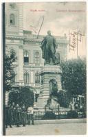 1907 Komárom, Komárnó; Klapka szobor. Sipos F. kiadása / monument (fl)