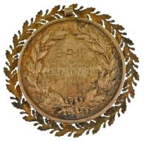 Exner Károly (1850-1919) 1909. "Budapesti Atlétikai Klub" kétoldalas, jelzett Ag úszó díjé...