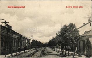 1915 Máramarossziget, Sighetu Marmatiei; Lónyai János utca. Kaufman Ábrahám és fiai kiadása / street