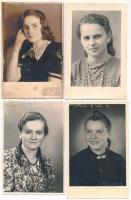 18 db RÉGI motívum képeslap: hölgyek, fotólap / 18 pre-1945 motive postcards: lady, photos