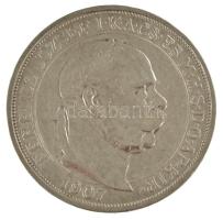 1907KB 5K Ag "Ferenc József megkoronázásának 40. évfordulója" T:VF / Hungary 1907KB 5 Korona Ag "40th Anniversary of the Coronation of Franz Joseph" C:VF Adamo K7.1