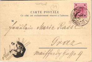 1899 (Vorläufer) Constantinople, Istanbul; Pont de Kara-Keni / Galata Bridge