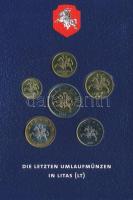 Litvánia 1997-2001. 10c-5L (6xklf) forgalmi összeállítás + "Litvánia 2004. / Európa" jelze...