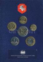 Litvánia 1997-2001. 10c-5L (6xklf) forgalmi összeállítás + "Litvánia 2004. / Európa" jelze...