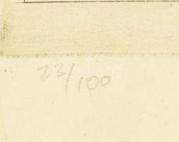 Kovács Imre (1944-): Lenin. Rézkarc, papír, jelzett, 39,5×29 cm