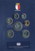 Málta 1998-2002. 1c-1L (7xklf) forgalmi összeállítás + "Málta 2004. / Európa" jelzetlen Ag...