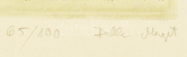 Balla Margit (1947-): Gabriella V. Rézkarc, papír. Jelzett. Számozott (65/100). Lapon felületi törés...