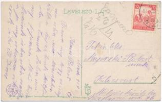 1917 Arad, Fábián Gábor szobor a Kossuth parkban. Vasúti Levelezőlapárúsítás 14 sz. -1916. / statue,...